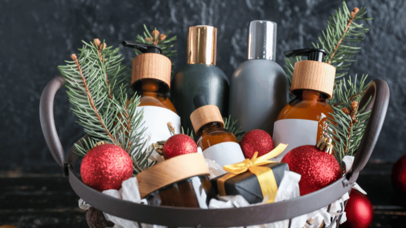 Basket of holiday goods | 9 Real Estate Marketing Ideas for the Holidays That Don't Suck