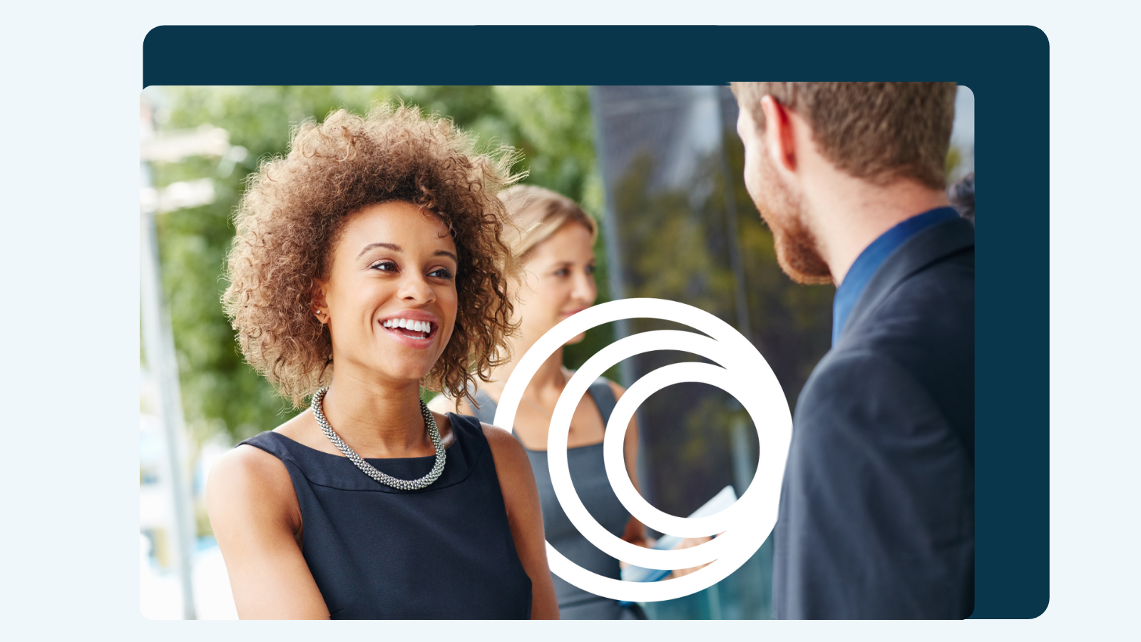 real estate agents talking about building their brands and shaking hands