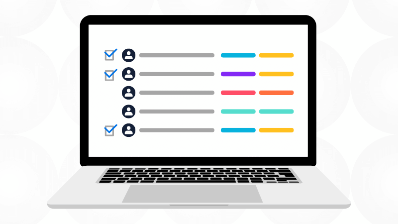 Laptop with contact records - How CRM Real Estate Software Helps Manage Leads