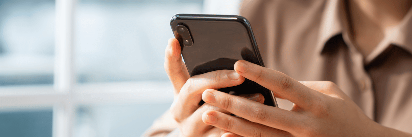 real estate agent on cellphone