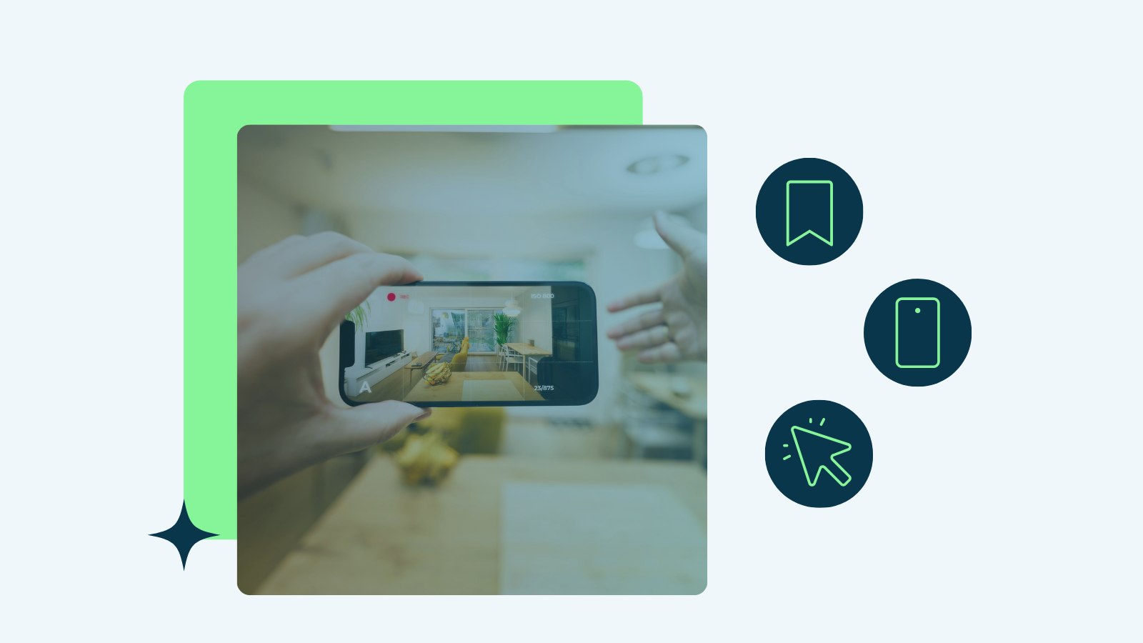 real estate marketing materials on mobile
