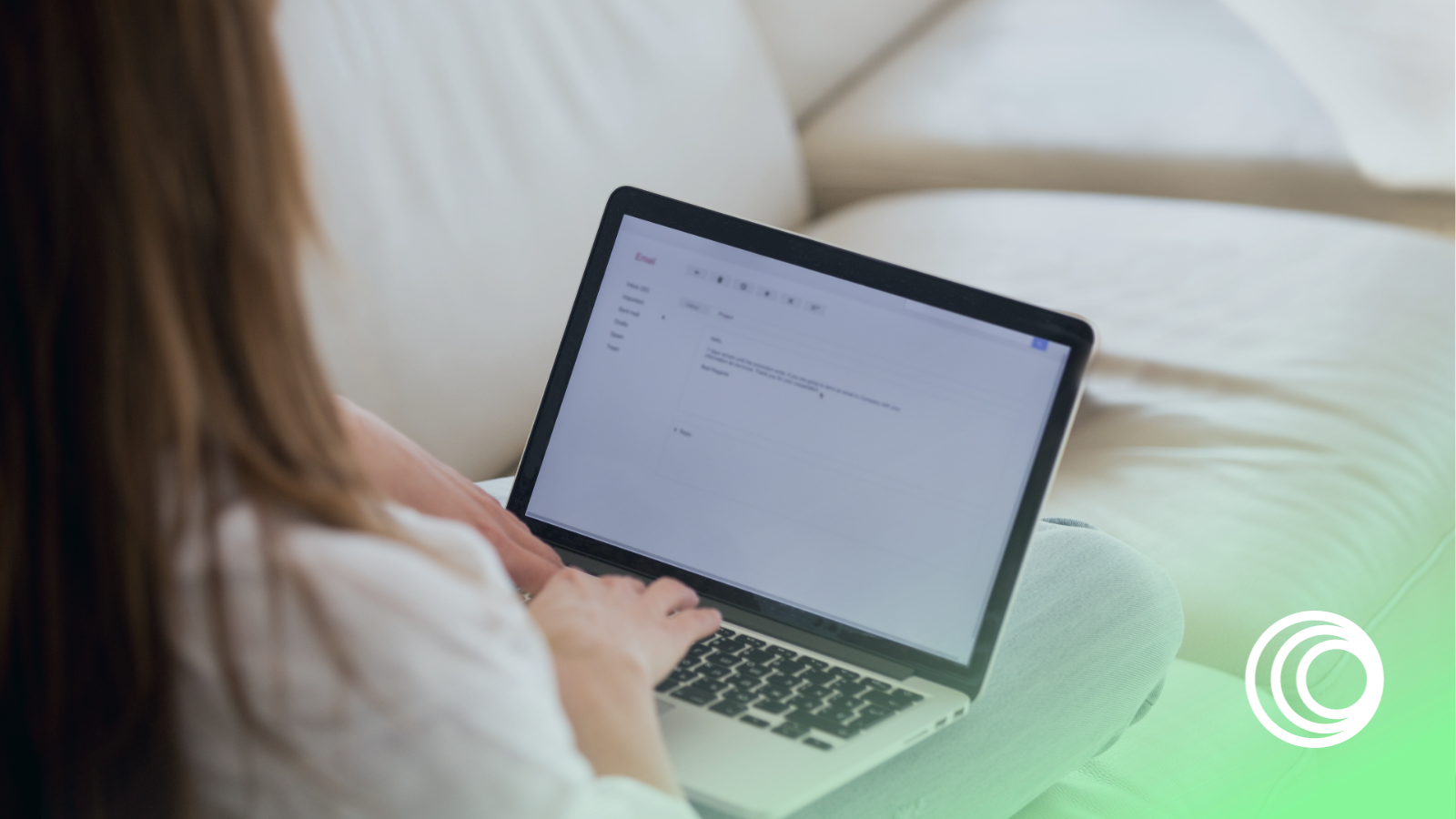 laptop with real estate email marketing templates