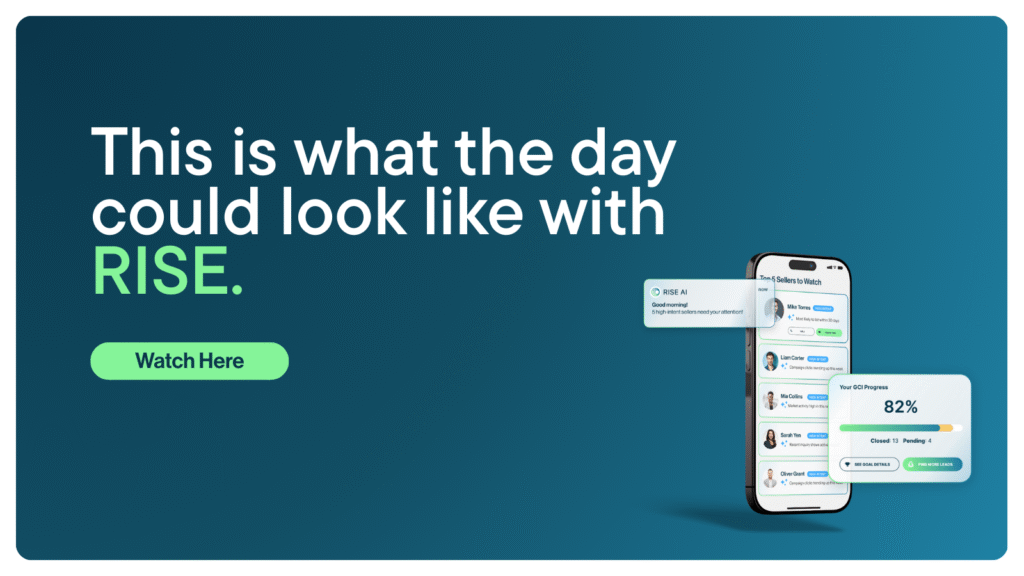 RISE is real estate AI that guides your day