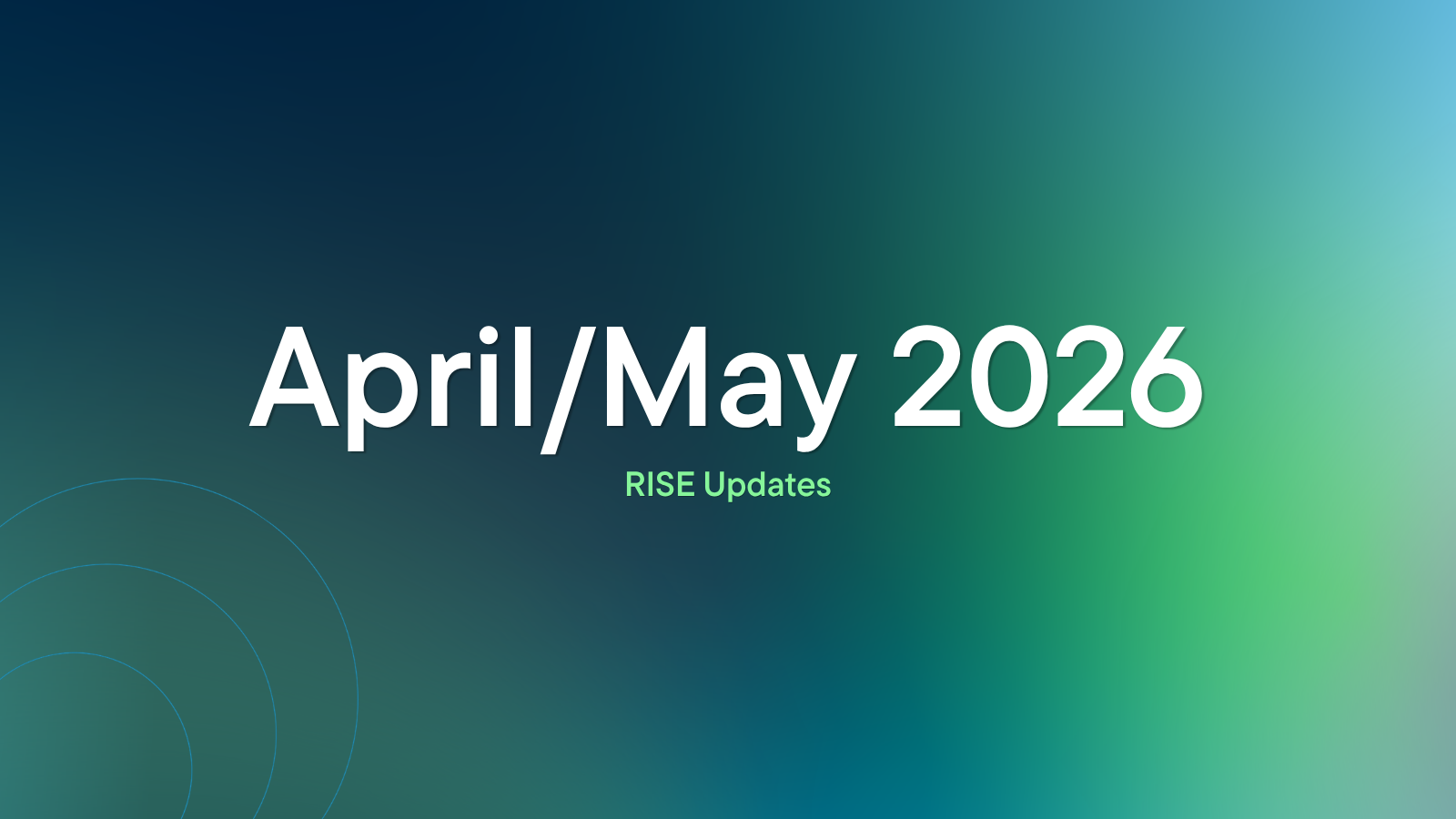 April May Product Release