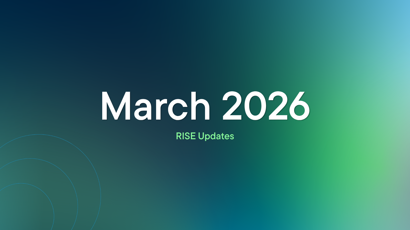 march rise product release